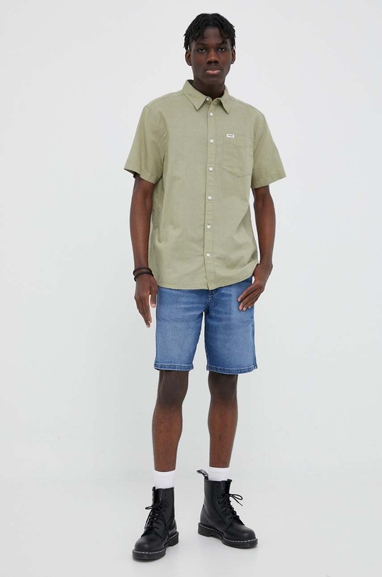 Τζιν σορτς Wrangler Frontier W16WYLZ91 μπλε SS23