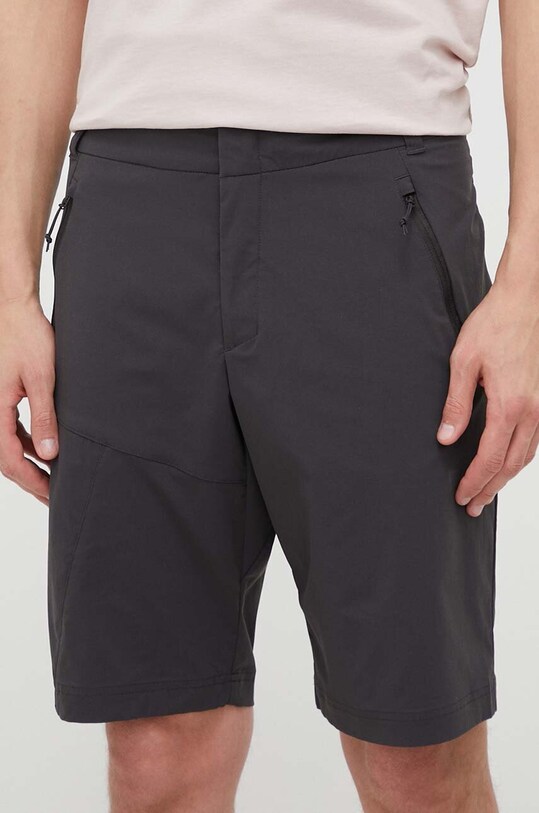 Jack Wolfskin szorty sportowe Glastal z elastanem czarny 1508231