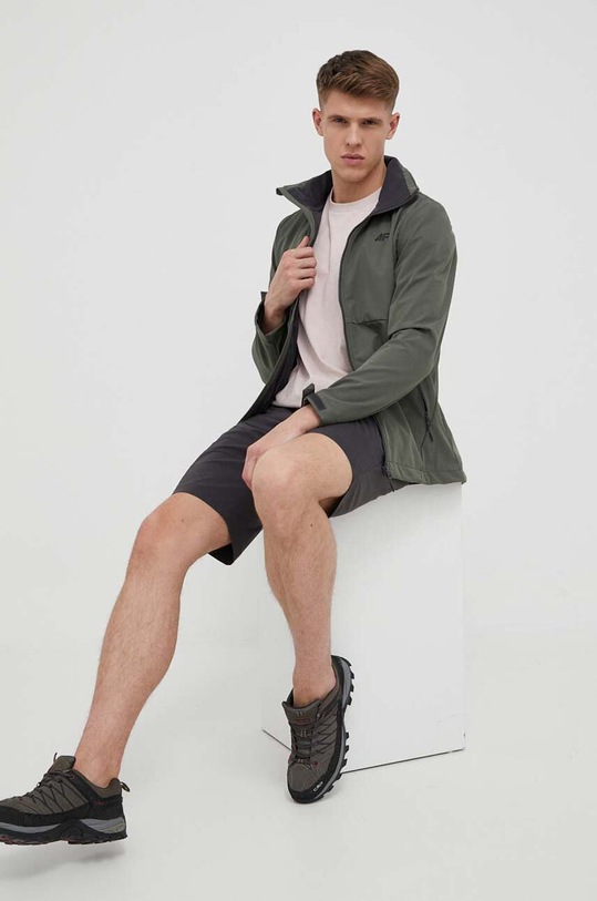 Športové krátke nohavice Jack Wolfskin Glastal 1508231 čierna SS24