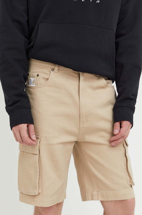 Karl Kani szorty bawełniane beżowy 6013496