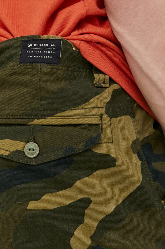 Pamučne kratke hlače Quiksilver zelena EQYWS03848
