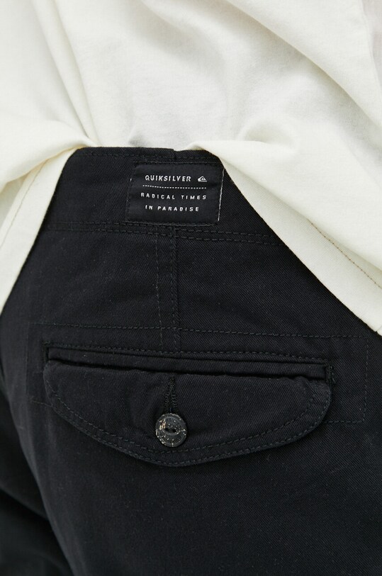 Bavlněné šortky Quiksilver černá EQYWS03848