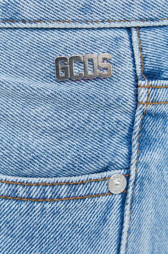 GCDS szorty jeansowe CC94M031404 niebieski