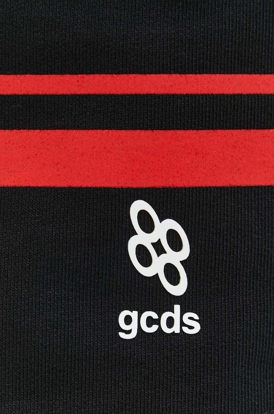 Βαμβακερό σορτσάκι GCDS SS23M300156 μαύρο