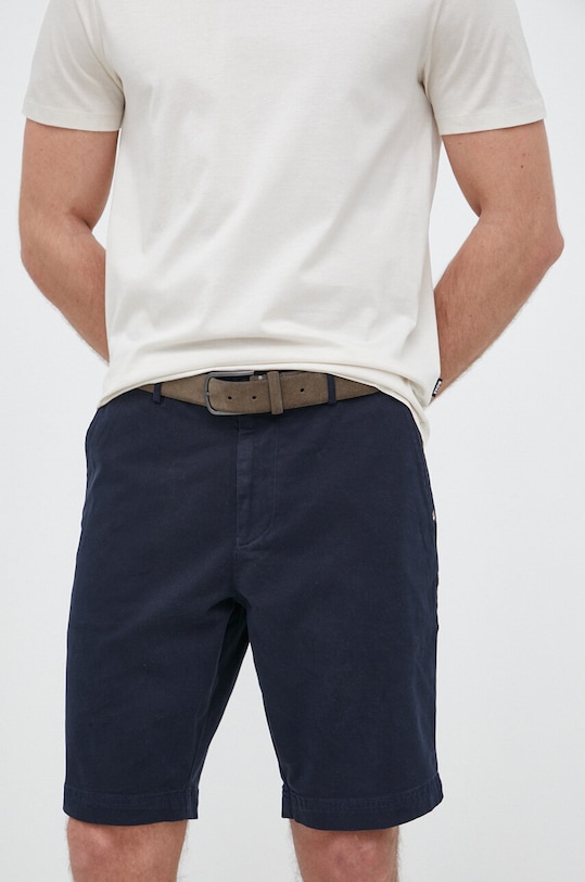 BOSS pantaloni scurți panza bleumarin 50487993