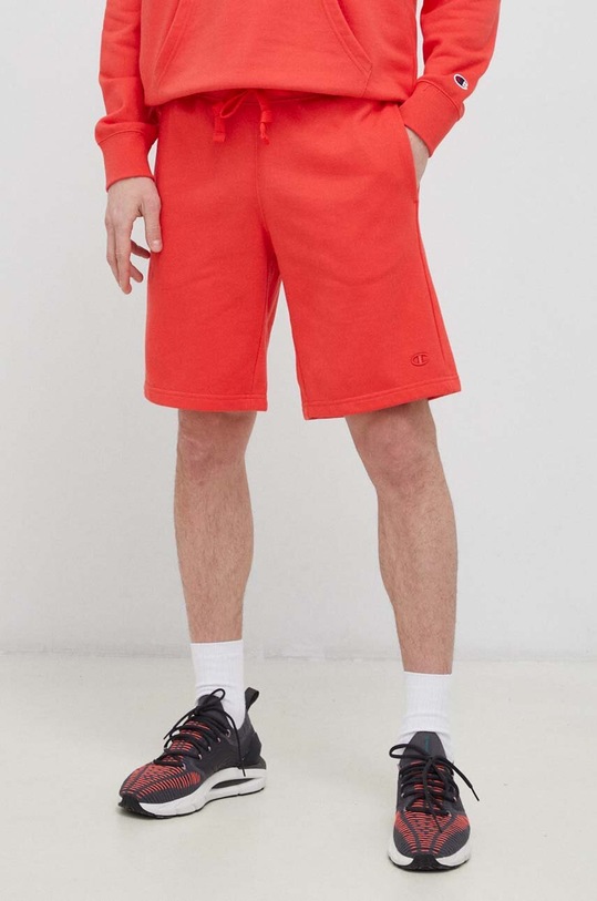 Champion pantaloni scurti tricotaj rosu 218495