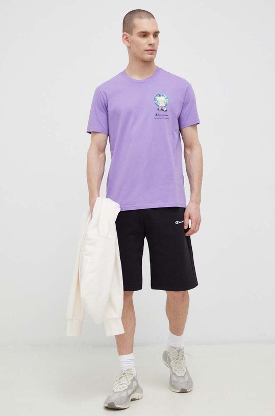 Champion pantaloni scurti 218930 negru SS23