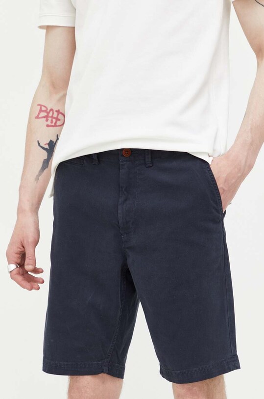 Superdry rövidnadrág sima sötétkék M7110397A.98T