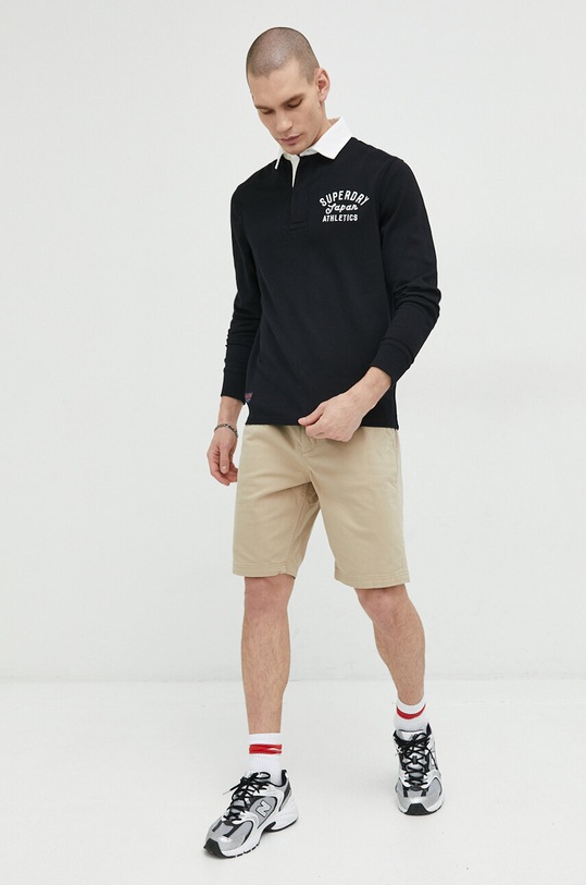 Superdry pantaloni scurti M7110397A.DDP bej SS23