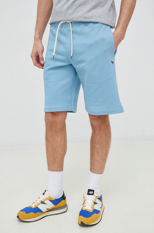 Bavlněné šortky PS Paul Smith M2R.429RZ.K21116 modrá SS23