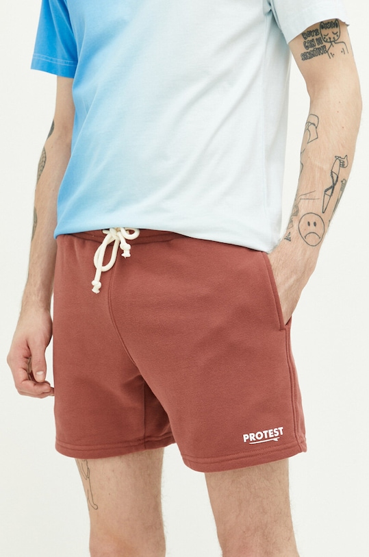 Protest szorty dzianina brązowy 2712531