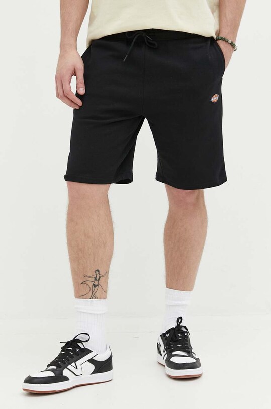 Βαμβακερό σορτσάκι Dickies βαμβάκι μαύρο DK0A4Y83BLK1