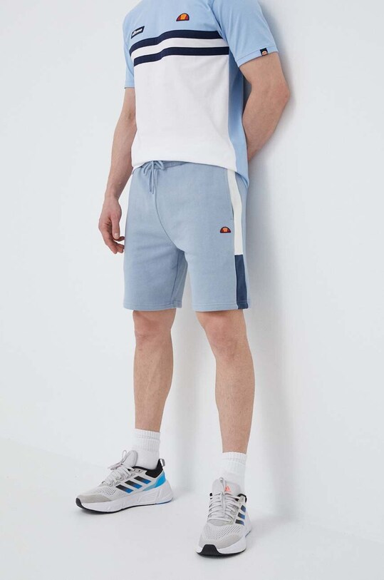 Ellesse pantaloni scurti Turi tricotaj albastru SHR17435