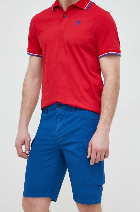 North Sails szorty z elastanem niebieski 673022