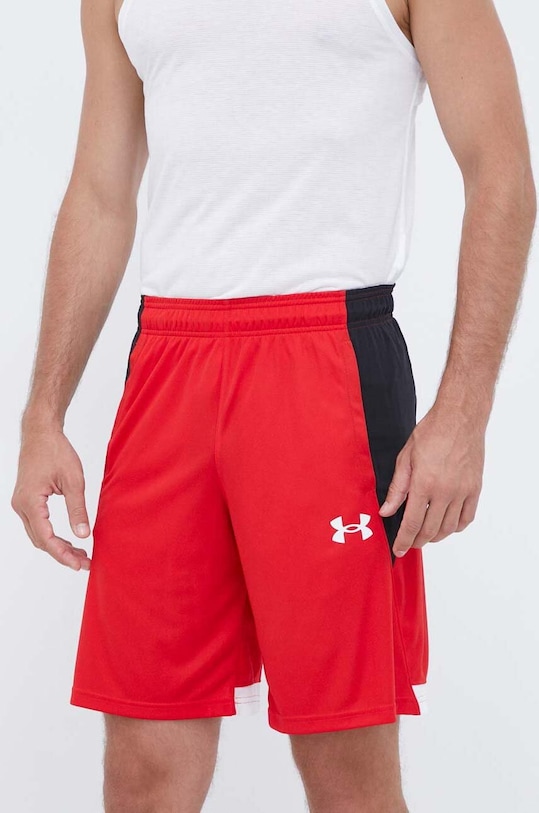 Tréninkové šortky Under Armour Baseline 1370220 červená AW23