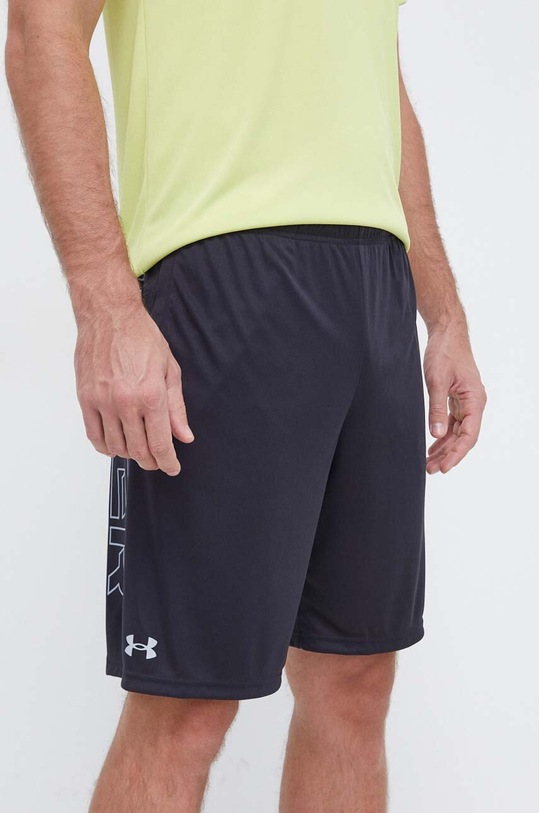 Under Armour szorty treningowe Tech Wordmark Graphic dzianina czarny 1376943