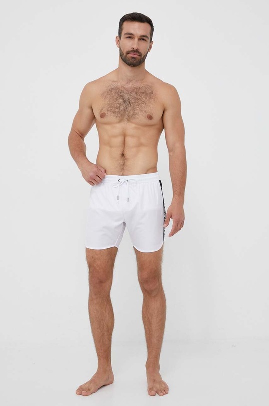 Trussardi szorty kąpielowe TRU1MBM02 biały SS23
