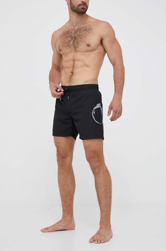 Trussardi szorty kąpielowe czarny TRU1MBM04