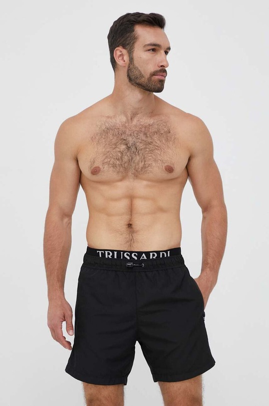 Trussardi szorty kąpielowe TRU1MBM05 czarny SS23