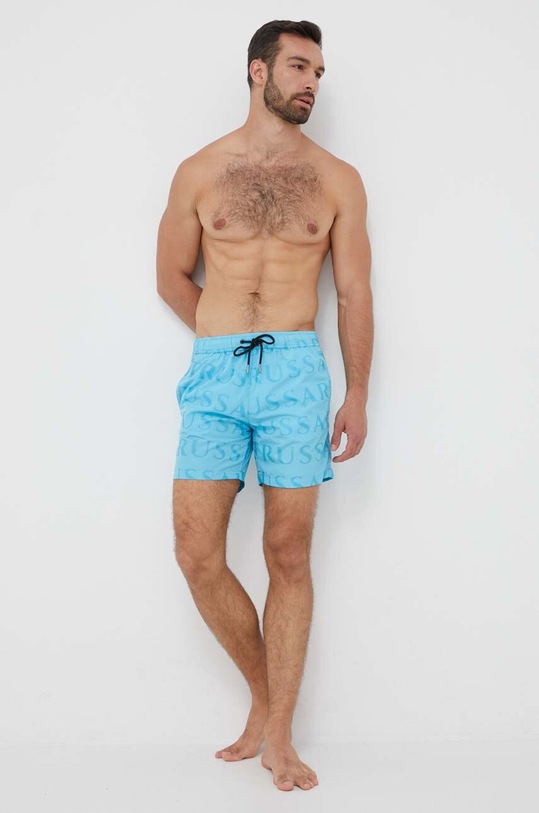 Trussardi szorty kąpielowe TRU1MBM08 niebieski SS23