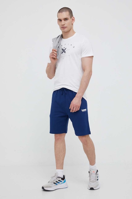 Kraťasy Hummel hmlLGC GABE SWEATSHORTS 218997 námořnická modř SS23