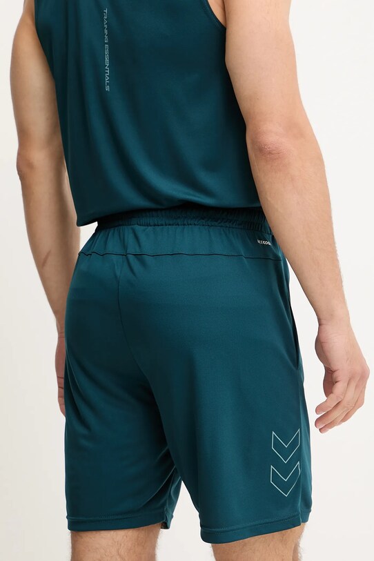 Îmbrăcăminte Hummel pantaloni scurți de antrenament Flex Mesh 219175 turcoaz