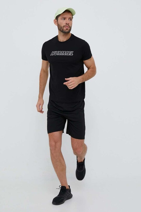Hummel pantaloni scurți de antrenament Flex Mesh 219175 negru SS25