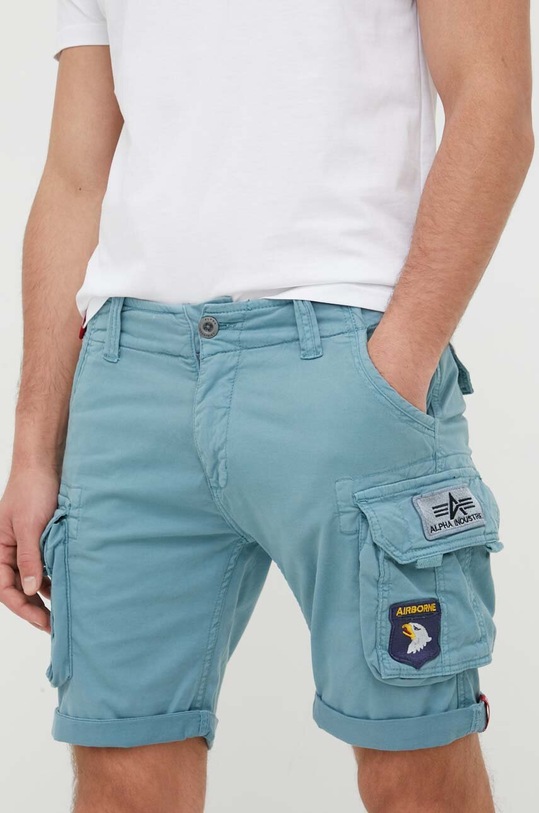 Kraťasy Alpha Industries látka modrá 186209.134