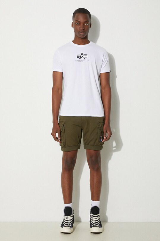 Σορτς Alpha Industries 186209.142 πράσινο SS24