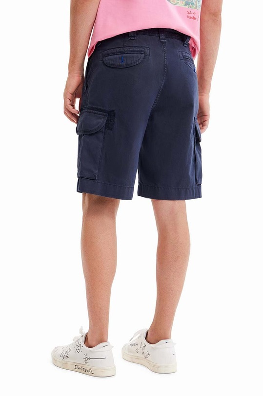 Desigual szorty bawełniane 23SMPW04 granatowy SS23