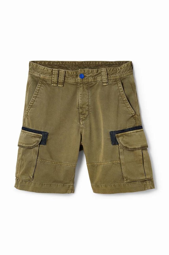 Desigual pantaloni scurti din bumbac 23SMPW04 verde