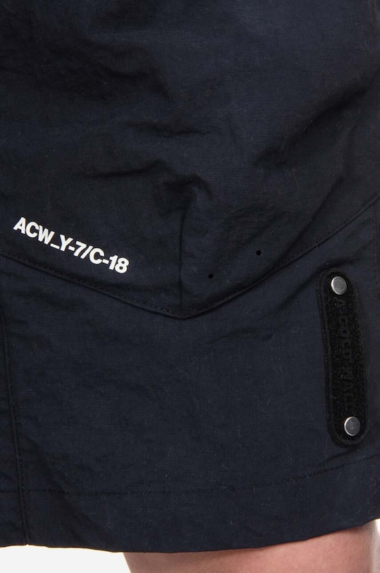 A-COLD-WALL* pantaloni scurți Irregular Dye Short ACWMB183 negru