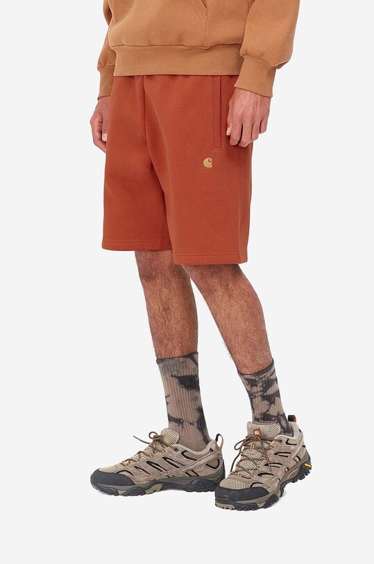 Carhartt WIP szorty Pocket Sweat Short pomarańczowy I028950
