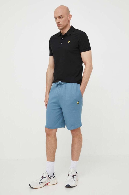 Lyle & Scott pantaloni scurti din bumbac ML414VOG.W825 albastru SS23