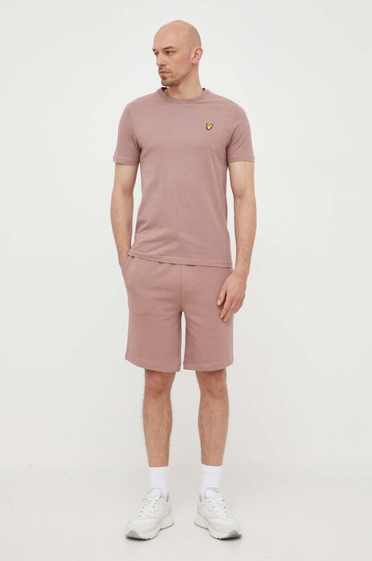 Lyle & Scott szorty bawełniane bawełna różowy ML414VOG.W868