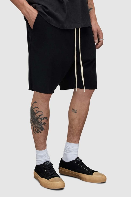 AllSaints pantaloni scurti tricotaj negru MF069S