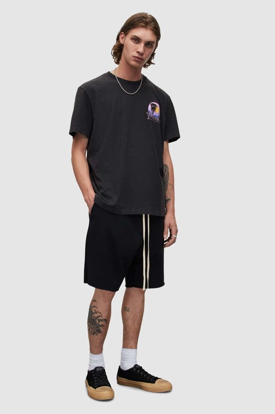 AllSaints pantaloni scurti MF069S negru SS23