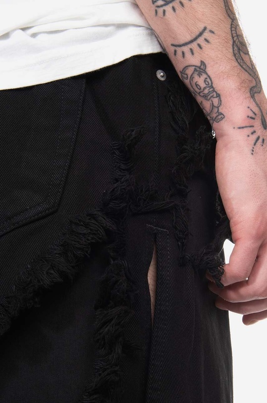 Rick Owens denim shorts Trucker Cut Offs black DU01C6353.DSLH.BLACK