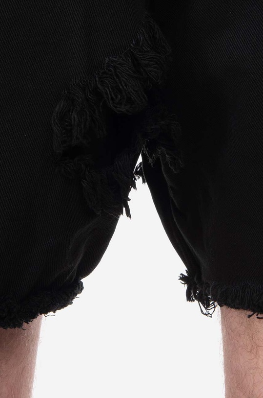 Rick Owens denim shorts Trucker Cut Offs DU01C6353.DSLH.BLACK