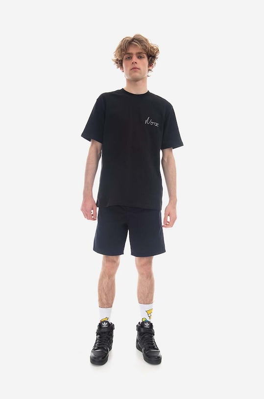 Bavlněné šortky Norse Projects Aros Regular Light Shorts N35-0597 7004 N35.0597.7004 námořnická modř SS23