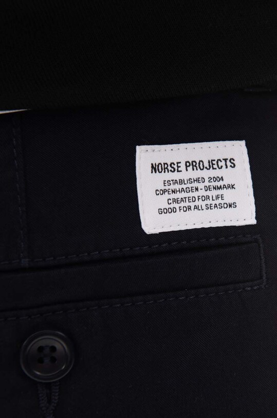 Norse Projects pantaloni scurți din bumbac N35.0597.7004 bleumarin
