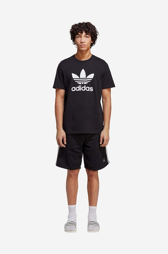 adidas Originals pantaloni scurți din bumbac IA6351 negru SS23