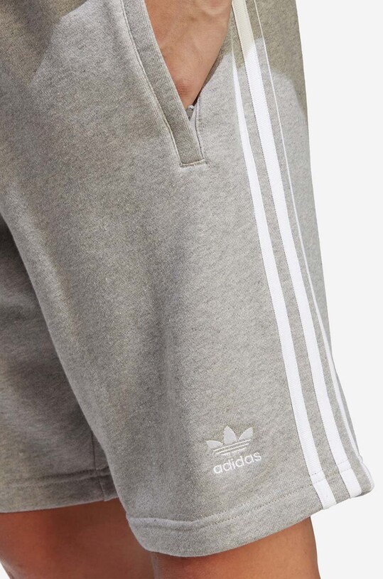 adidas Originals pamut rövidnadrág Adicolor Classics 3-Stripes Sweat Shorts IA6354 szürke