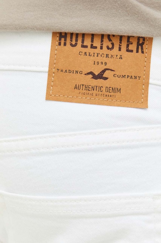 Rifľové krátke nohavice Hollister Co. biela KI328.3056.177
