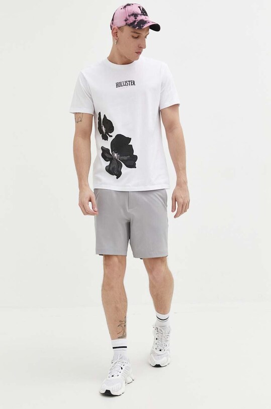 Hollister Co. pantaloni scurti KI328.3074.110 gri SS23