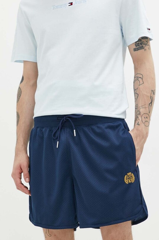 Šortky Abercrombie & Fitch pletenina tmavomodrá KI128.3099.200