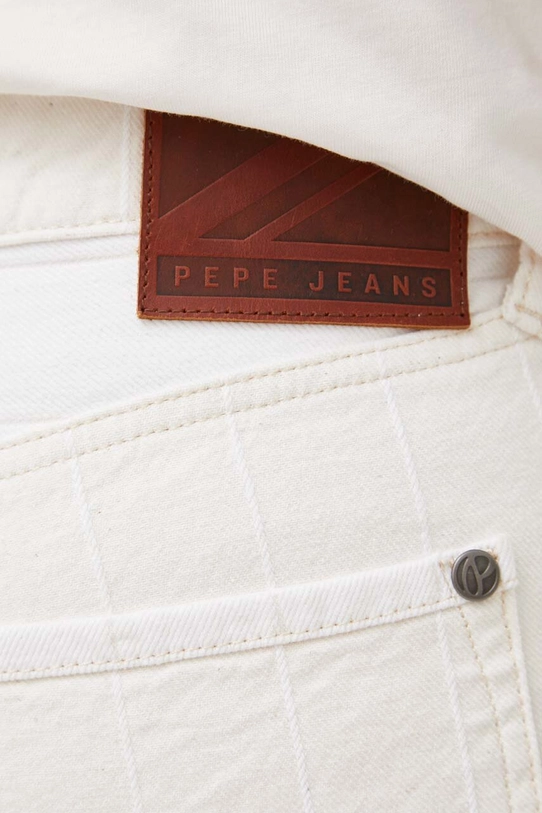 Pepe Jeans szorty bawełniane Callen beżowy PM801013.000