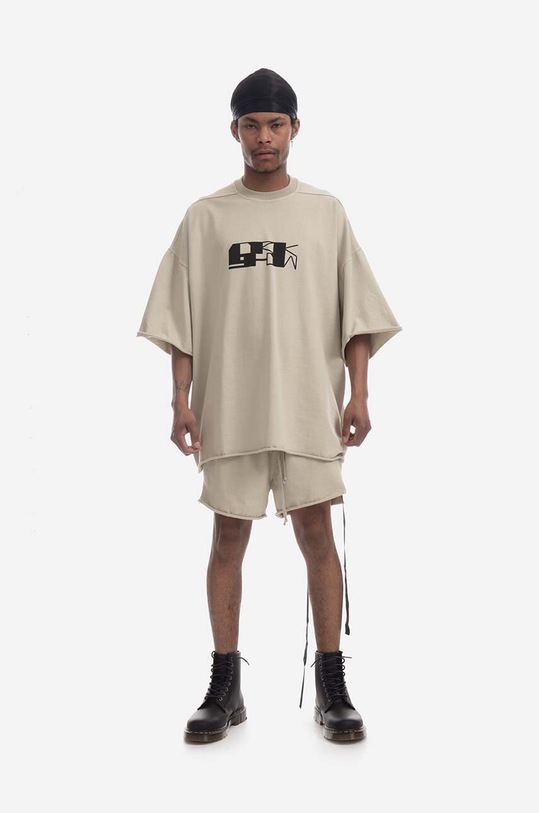 Одежда Хлопковые шорты Rick Owens DU01C6374.BEIGE бежевый