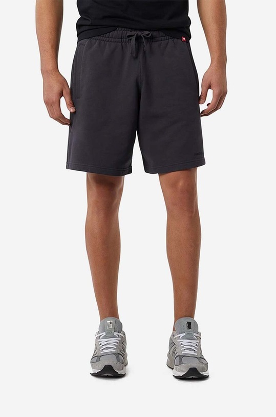 Odzież New Balance szorty bawełniane MS23550PHM czarny