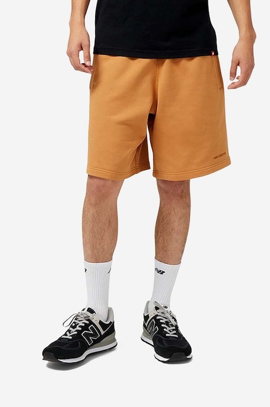 New Balance szorty bawełniane MS23550TOB pomarańczowy